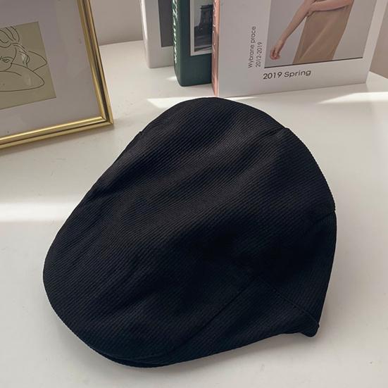 Hat Comfortable Solid Color Flax Breathable Peaked Cap for Daily Life