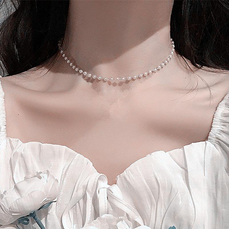 

Новые бусины женские шейные цепочки Kpop жемчужное колье-чокер золотого цвета готический чокер ювелирные изделия на шею кулон воротник для девочки серебряный