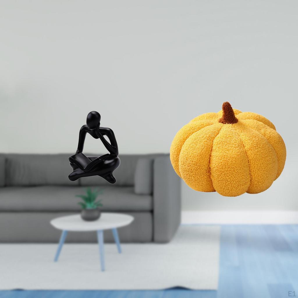 Abstract Pumpkin Thinker Statue Decoration for Tabletop Living Room Shelf Office Bookshelf Sofa