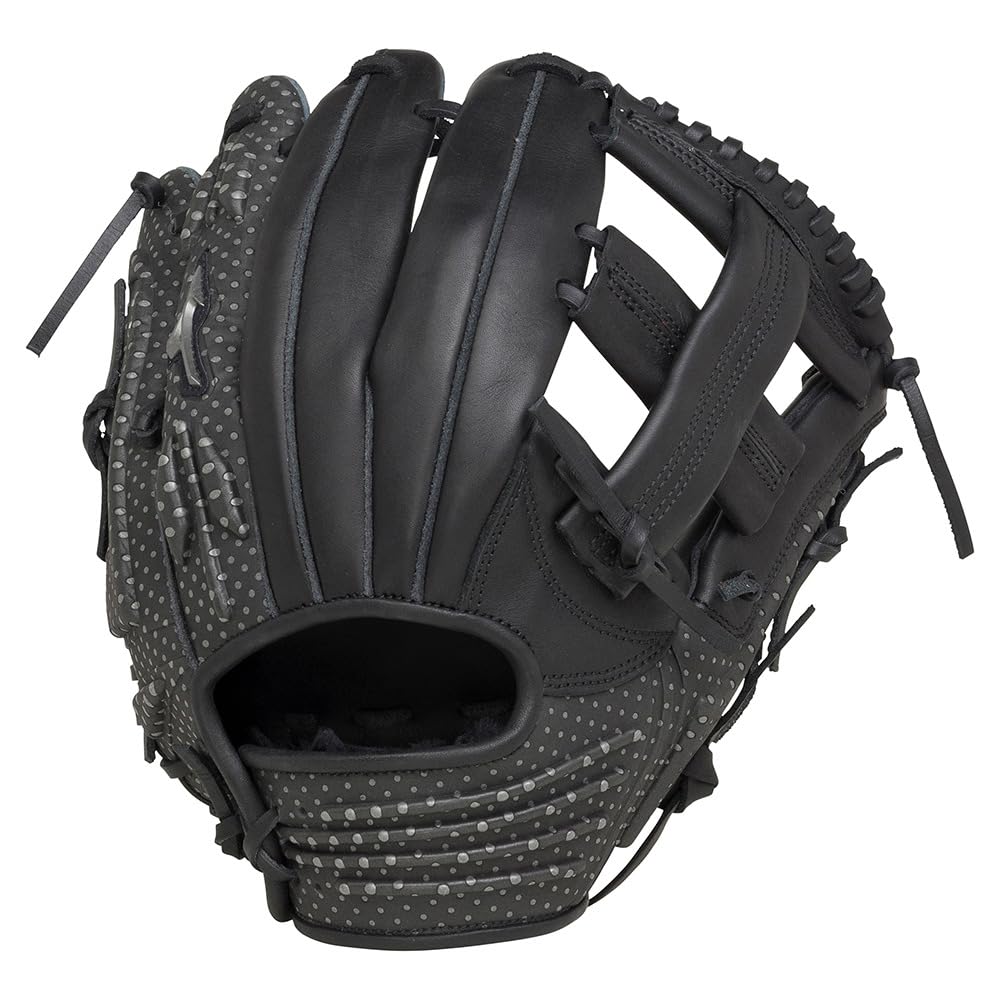 Mizuno TECH FIRE Softball Size 1AJGR16310 09 Glove, All-Around, Men's, (Black/FF)