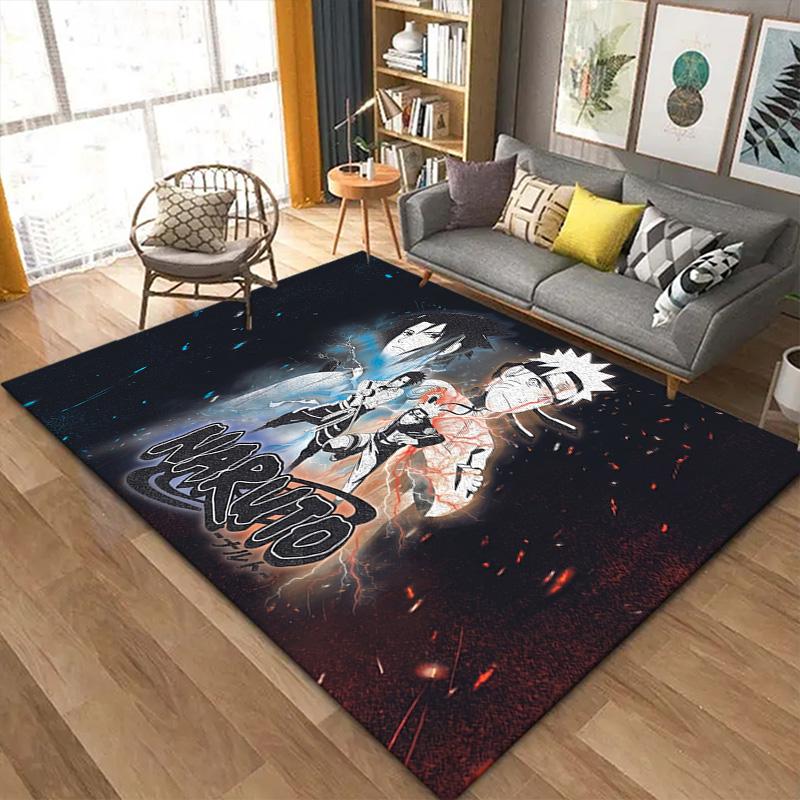 Naruto Sword Carpet Rug for Living Room Bedroom Home Sofa Decoration,Kids play Non-slip Floor Mat