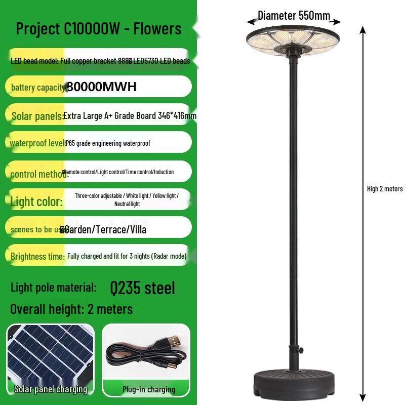 Mì Xuān Portable Solar Sensor Garden Light