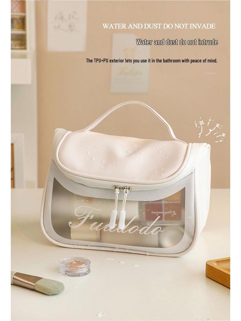 Women's Large Capacity Waterproof Cosmetic & Toiletry Bag - Portable, Lightweight, and Travel-Friendly