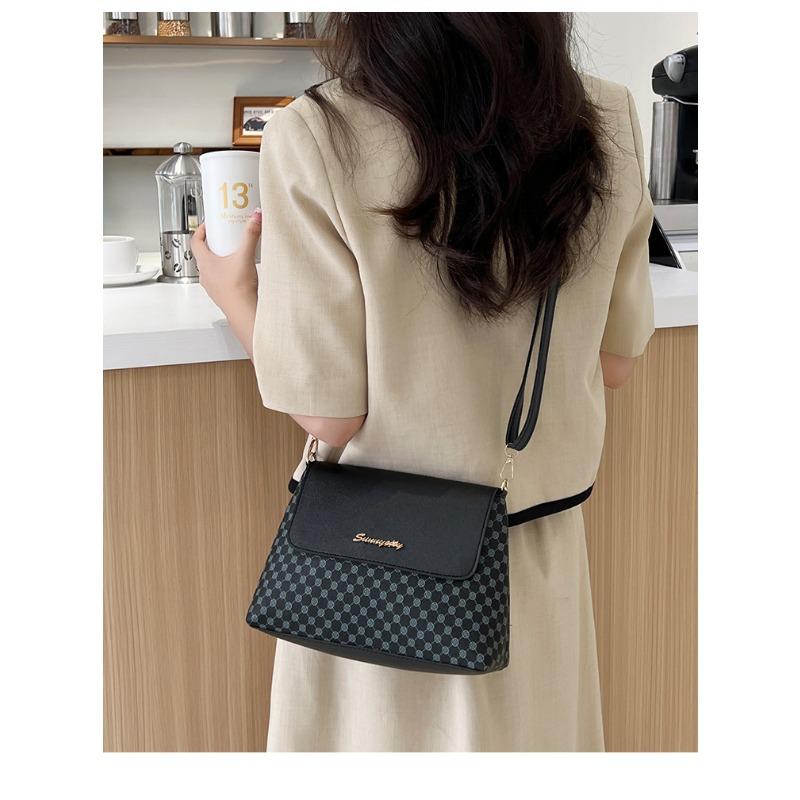 Printed Square Bag Autumn Bag Makeup Storage Bag Women's Shoulder Bag