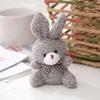10cm Soft Stuffed rabbit Plush Toys Mini Bow-tie sitting bunny Dolls Small Gift for Party Wedding Keychain Pendant Teddy Doll