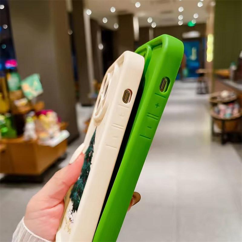 Christmas Tree Soft Case For iPhone 17 Funda iPhone 13 12 14 15 16 Pro Max 11 XR XS X 7 8 Plus SE 2020 Shockproof Silicone Cover