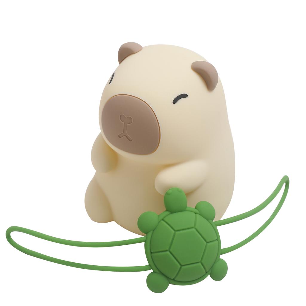 Capybara Niedliches Nachtlicht Silikonlampe 7 Farben Dimmbar Kinderzimmer Schlafzimmer Licht für Kinder USB Wiederaufladbare Touchlampe Deko Geschenk