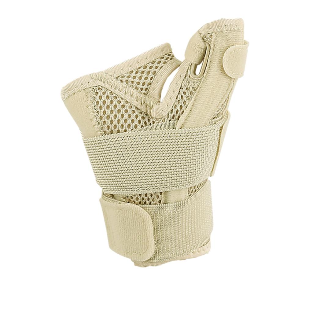 Adjustable Double Support Wrist Brace With Strap Compression Splint Thumb Protector Stabilizing Sleeve