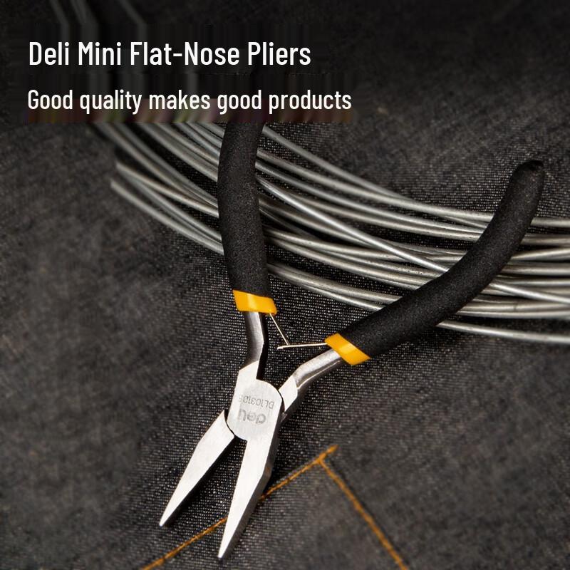 Deli 5-inch Mini Flat Nose Pliers