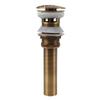 Pop Up Sink Drain Vintage Sink Vessel Drain Stopper Plant Pattern Brass Quick Drainage Sink Parts for Bathroom Basin