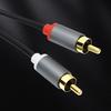 2RCA to 2RCA Stereos Splitter Cable 2RCA Male to 2RCA Male Sound Adapters for Laptop Phone Gaming Consoles Home Theater