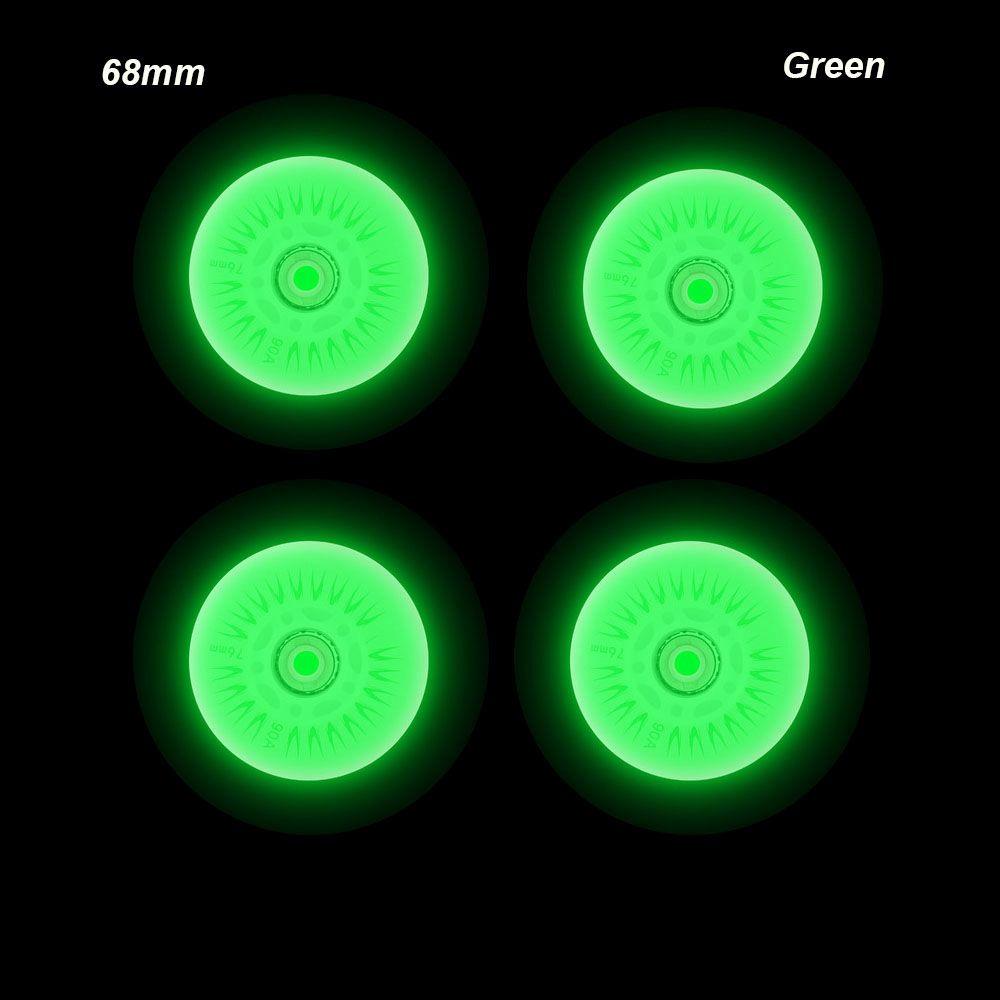 Multicolors 90A 70mm 68mm 64mm Outdoor Inline Skates 80mm 76mm 72mm Roller Wheels Parts Flash Wheel