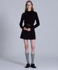 BASIC HOUSE Women'S High-Neck Long-Sleeve Sweater Black Lykt7202