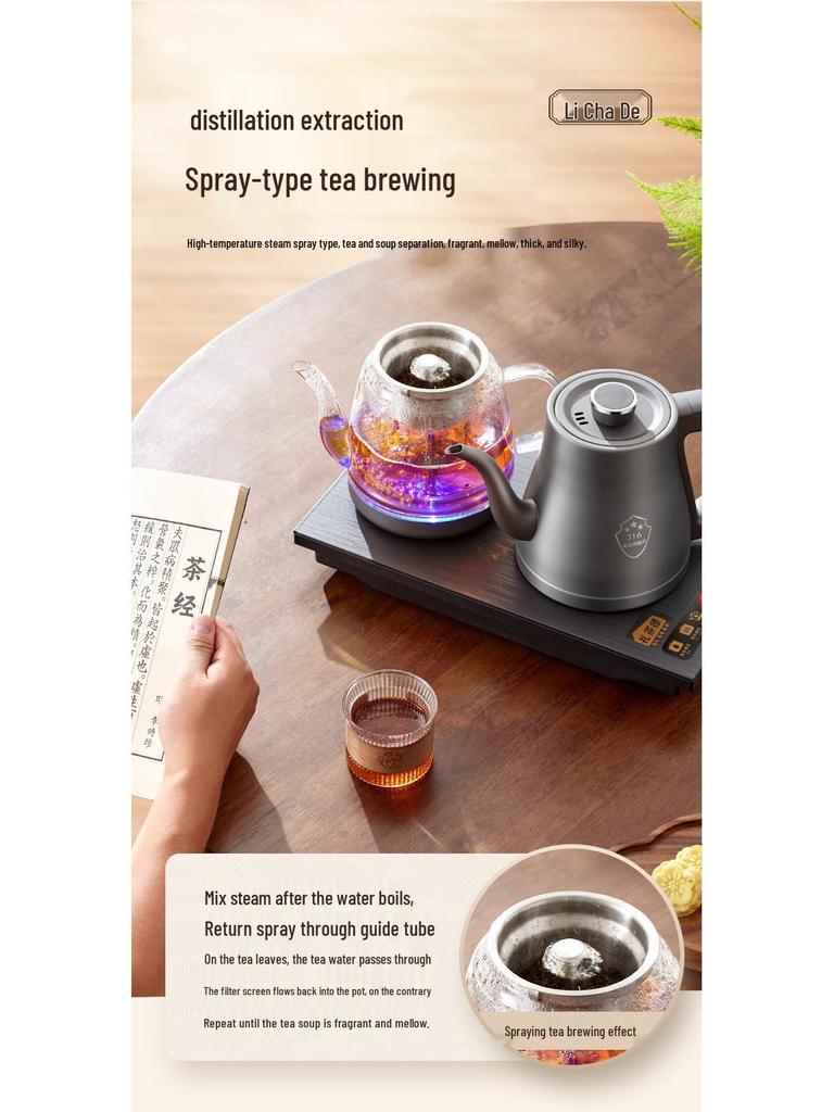 Fully Automatic 316 Stainless Steel Electric Kettle for Tea Tables