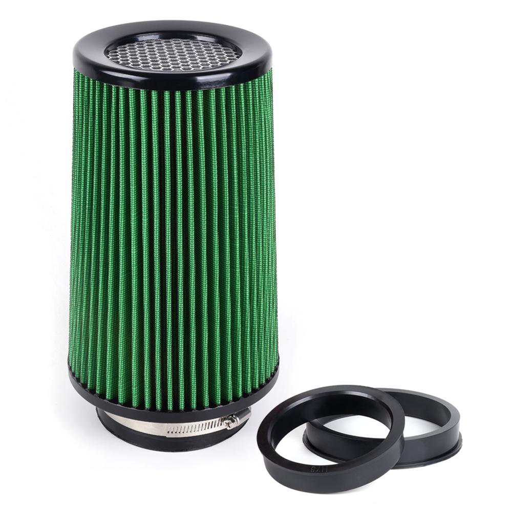 RASTP-Universal 3" 3.5" 4" Car High Flow Cold Air Intake Air Filter Conical Washable Air Filters For Race Car 10.6" Tall OFI141