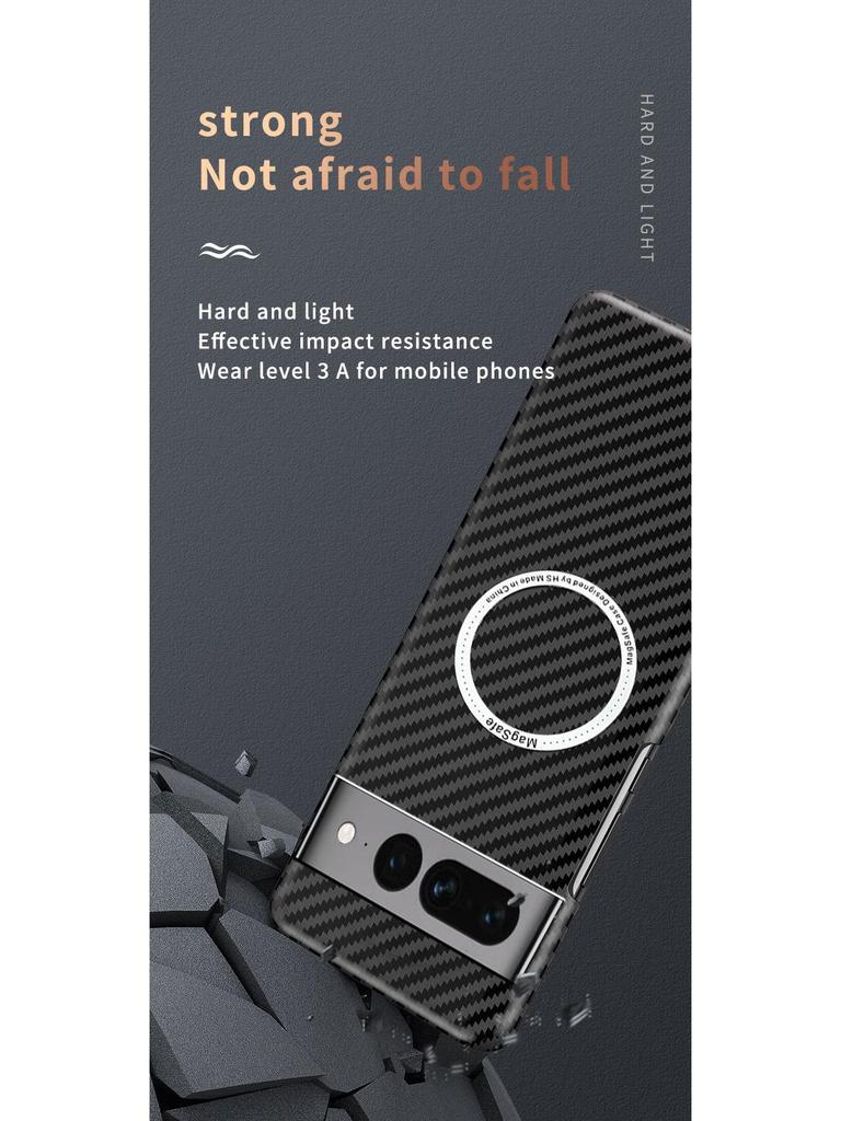 Google Pixel 7 Pro Magnetic Case: Wireless Charging & Carbon Fiber Protection for Pixel 7A