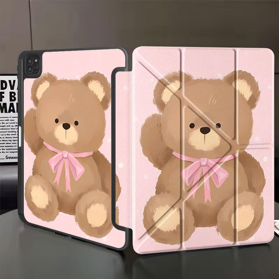 

Коричневый Чехол-Планшет Маленький Мишка Для iPad Mini 6 7 Air 4 5 M3 M2 1 2 M4 11 дюймов Pro 11-го 10-го 9-го 8-го 7-го 12.9 дюймов Pro 2025 Держатель iPad Mini 6 8.3
