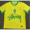 Maglia da Calcio Signature Stussy Retro Brasile Argentina Portogallo Maglia da Allenamento Calcio Uomo Donna Manica Corta