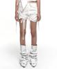 NACHE Strap Shirring Shorts Dusty Pink