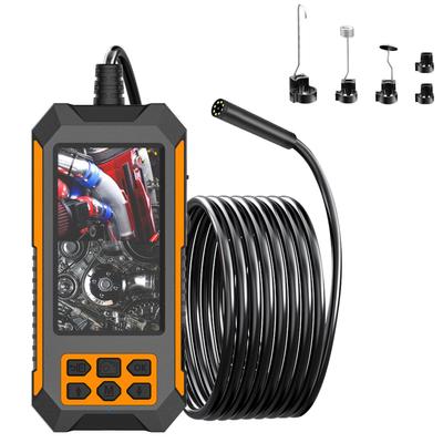 Průmyslový endoskop, 1080P HD boroskopické nástroje s 4,5" IPS obrazovkou a 8 nastavitelnými LED světly,