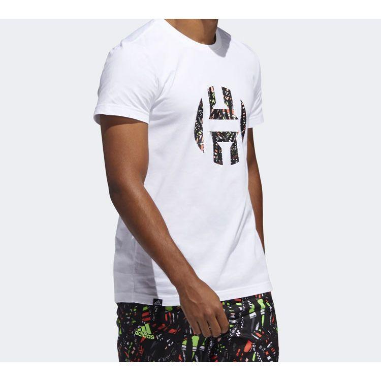 Adidas Sports Basketball Short Sleeve T-Shirt Men Tops White FM4787