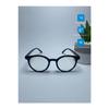 Vo026 Transparent Thick Round Unisex Clear Glass Blue Light Protective Glasses
