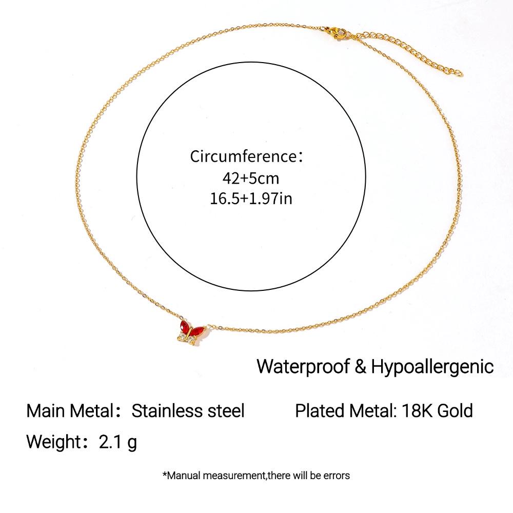 

Yingtai Polished 18k Gold Women s Necklace - Stainless & Titanium Steel, Modern European-American Style, High Sense Popularity