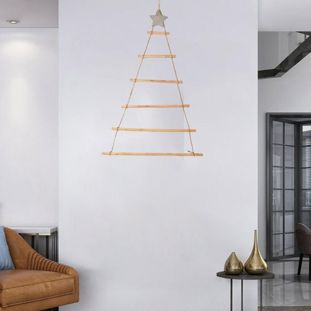 Christmas Tree Wall Hanging or Holiday Natural Wood