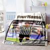 Juventus Personalized Text Blanket Cozy Customizable Blanket Durable Comfort Great for Sofa Living Room Picnics Bed for All Occasions