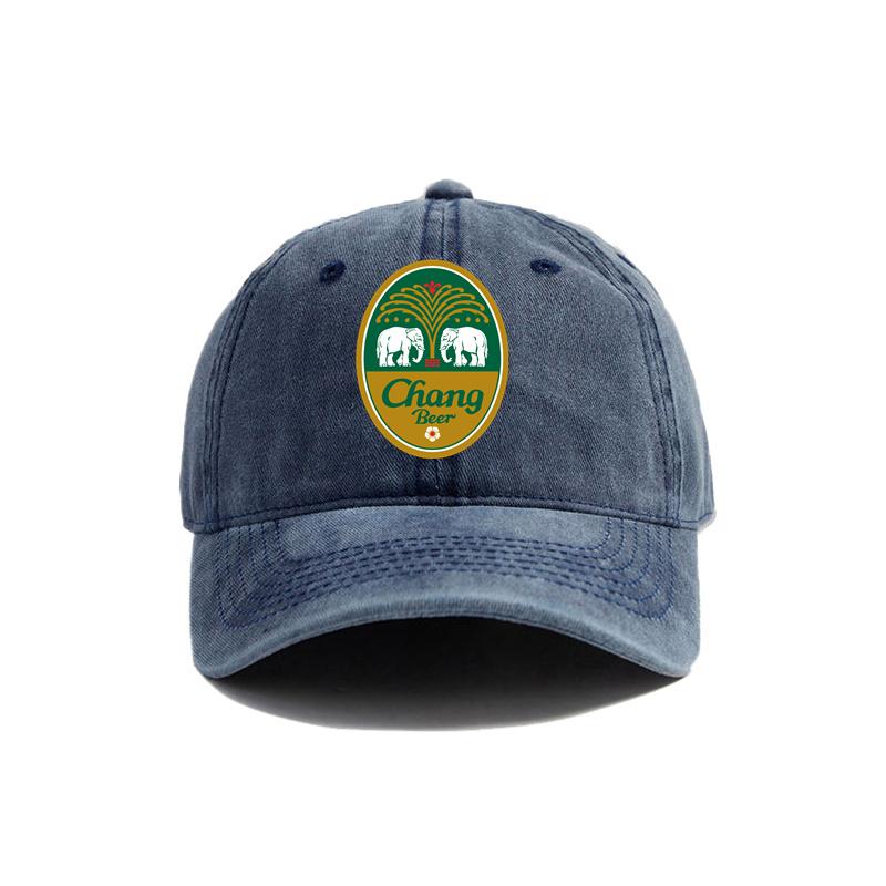 Cappellino da Baseball Chang Beer Cappelli Usurati Cappellino Unisex Retro Estivo Regolabile Cappello Bevanda Thailandese Chang Beer MZ-591