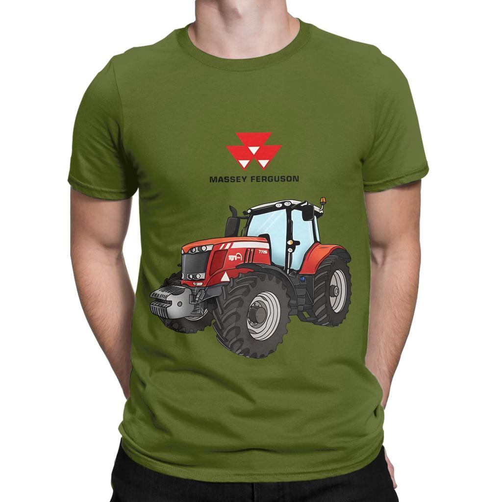 Trattore Massey Ferguson Trattore Rosso Grafica Novità 100% Cotone Maglietta Massey Ferguson Magliette Top Per Unisex