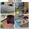 Easy to install Pe plastic garden edging kit with sturdy anchors - durable lawn boundaries for landscape and lawn separation