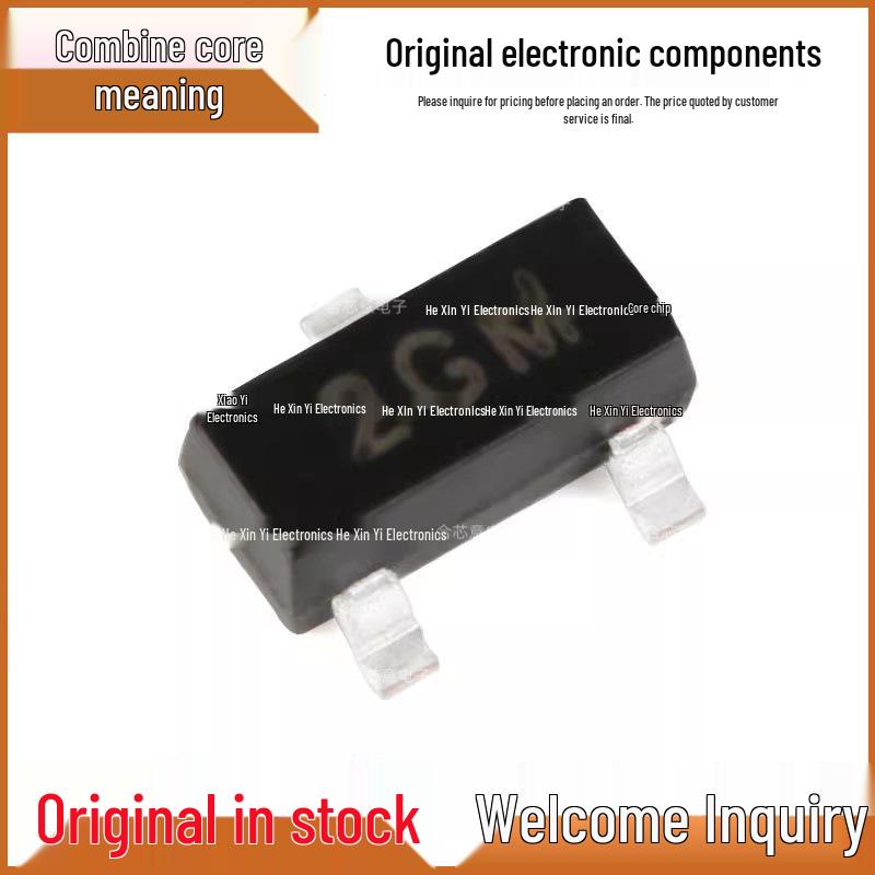 

Genuine MMBTA56 2GM SOT-23 PNP Transistor 80V/500mA, 20-Pack