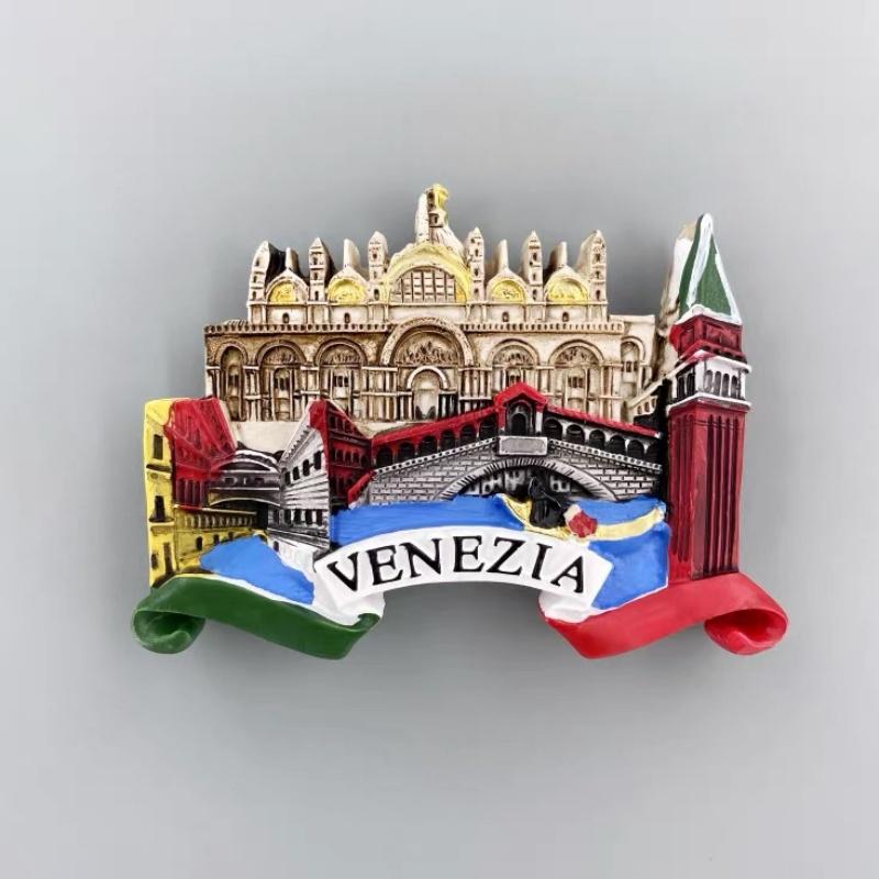 Italy 3D Fridge Magnets, Travel Souvenir Fridge Magnets, Handmade Fridge Magnets, Decorative Fridge Magnets