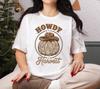 Howdy Harvest Pumpkin Cowboy Tee, Western Fall Shirt, Thanksgiving Graphic T-Shirt, Autumn Aesthetic, Retro Fall Vibes, Boho Pumpkin Tee