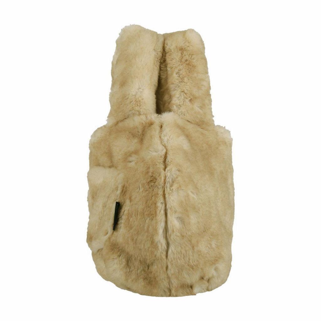 Rootote 1325 Fluffy Eco-Fur Faux Fur Small Horizontal Tote Bag SN DELI FUR-blanket-A (02 Gray)
