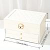 3-layer Drawer Type Jewelry Storage Box, Desktop Lockable Finishing Storage Container For Jewelry Earrings Rings Necklaces Bracelets Pendants