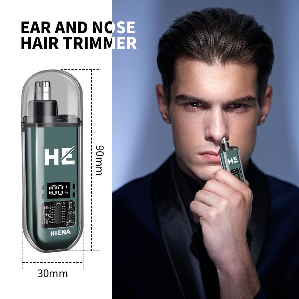 Nose Clippers Facial Hair Trimmer Digital Display Rechargeable Nose Trimmer for Haircut Beard Shaver Barbershop
