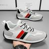 Fashion Whiter Retro Sneakers for Men Breathable Soft Men Casual Sneakers Lace-up Athletic Shoes Trainers Men Zapatillas Hombre