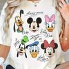 2026 Summer New  Tshirt Casual Loose Short Sleeved Printed With Mickey Duck Donald Duck Unisex Unisex Families Children