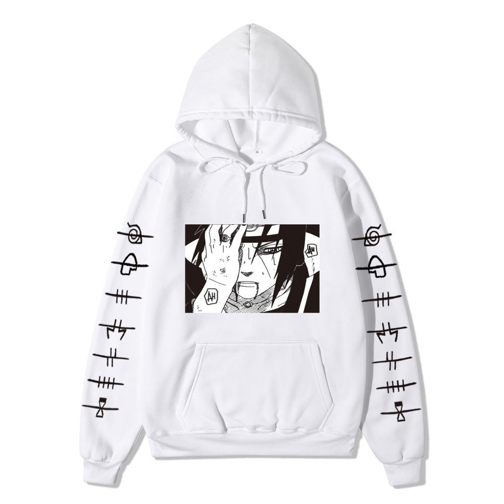 Naruto Uzumaki Anime Graphic Winter Thick Fleece Lined Warm Long Sleeve Hooded Sweatshirt Casual Loose Daily Outdoor Pullover Tops