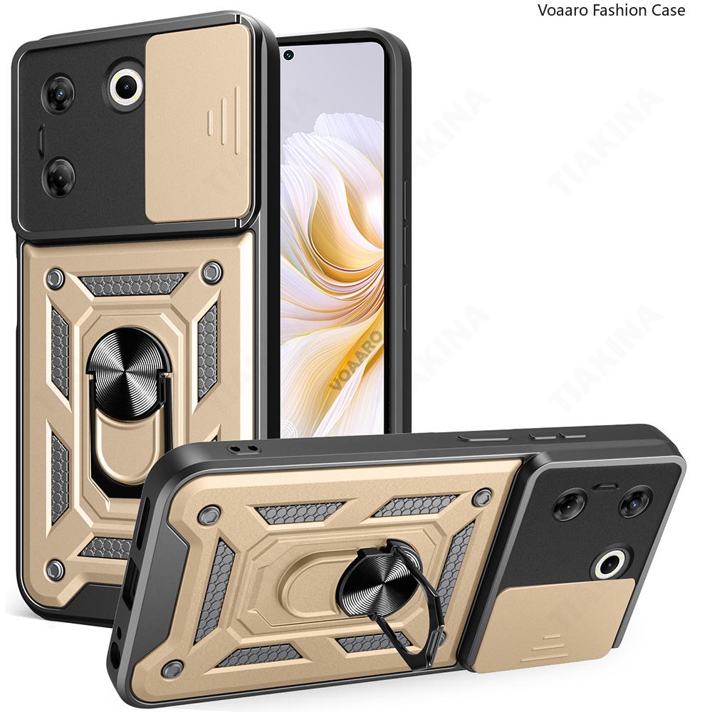 Slide Lens Armor Funda for Tecno Camon 20 Pro 5G Case Magnetic Rotate Ring Stand Holder Cover for Tecno Camon 20 Pro 5G Case