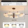Retro American Chandelier: Versatile Living Room, Bedroom & Dining Lamp with Persimmon Design