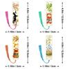 Cute Cat Four Seasons Chinese Metal Bookmark - Cultural Gift, Creative Hollow-out Design, Reading & Journal Decoration.