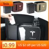 Car Sticker Tesla Car In-vehicle Storage Box Multi-functional Trash Can For Tesla Model 3 2021 S X Y Style Roadster Invader Coil