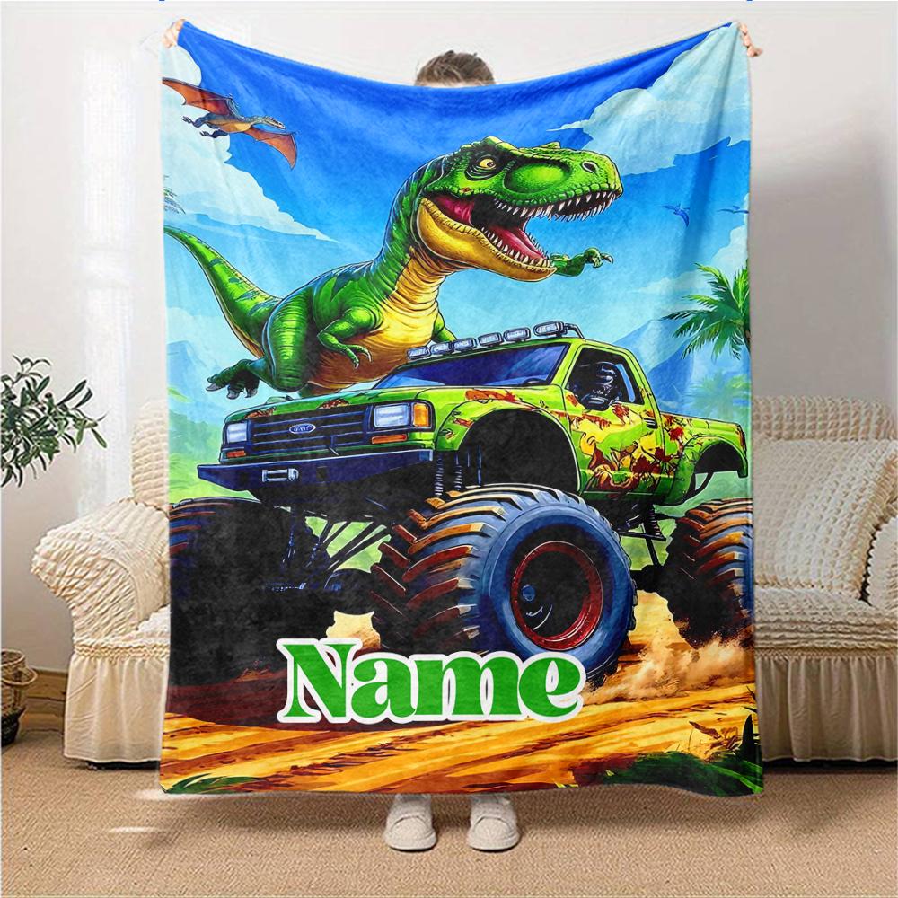 Custom Name Adventure Colty Clam Blanket for Couch & Bed, Plush Cozy Fuzzy Blanket Super Soft & Warm Blankets for Fall and Winter. 0908199