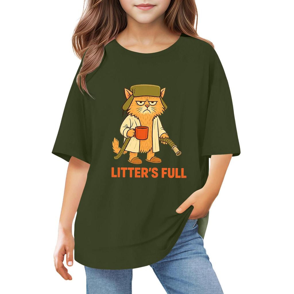 Batolecí dívčí a chlapecká trička, dětský top, chlapecké a dívčí tričko s potiskem a krátkým rukávem, 1-12 let