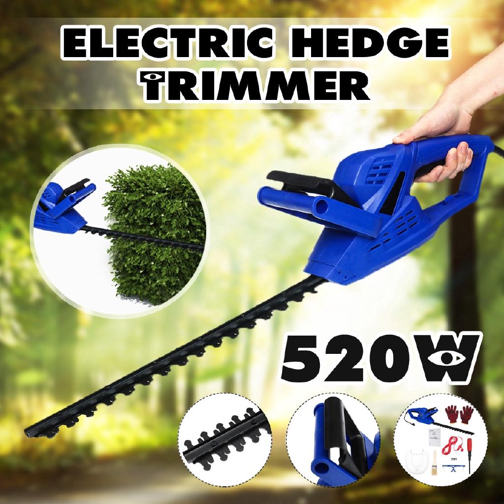 

520 Вт 1600 об/мин Электрический кусторез Пила для обрезки Прополка Живая изгородь Бытовая газонокосилка Садовые инструменты