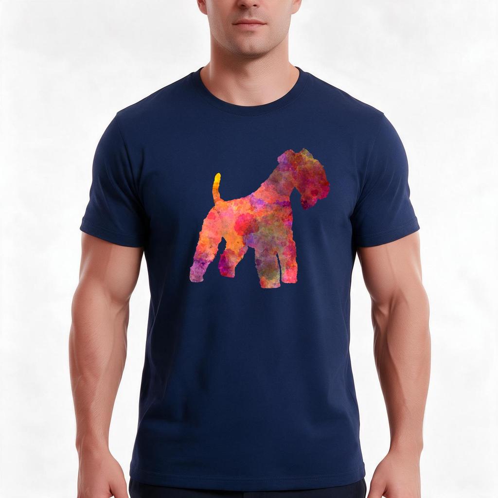 Lakeland Terrier in watercolor TShirt Summer Casual Cotton Tee Oversized Streetwear Tops Vintage Graphic Print  Cotton