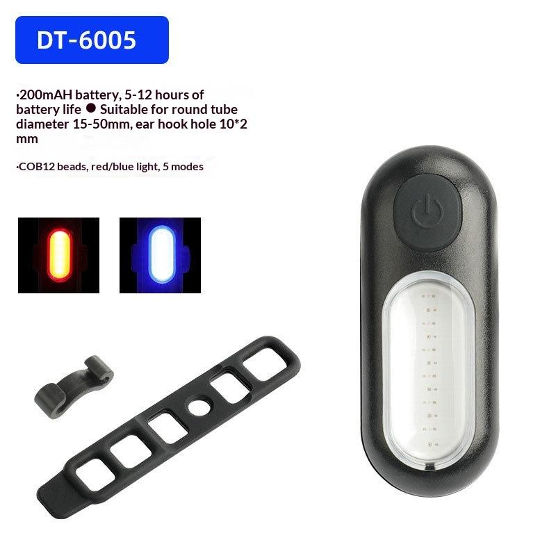

Bicycle Rear Light 200 Mah Usb Rechargeable Ultralight Cycling Light Warning Rainproof 5 Model Light Bike Accessories A1